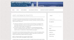 Desktop Screenshot of antikickbackstatute.com