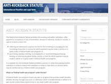 Tablet Screenshot of antikickbackstatute.com